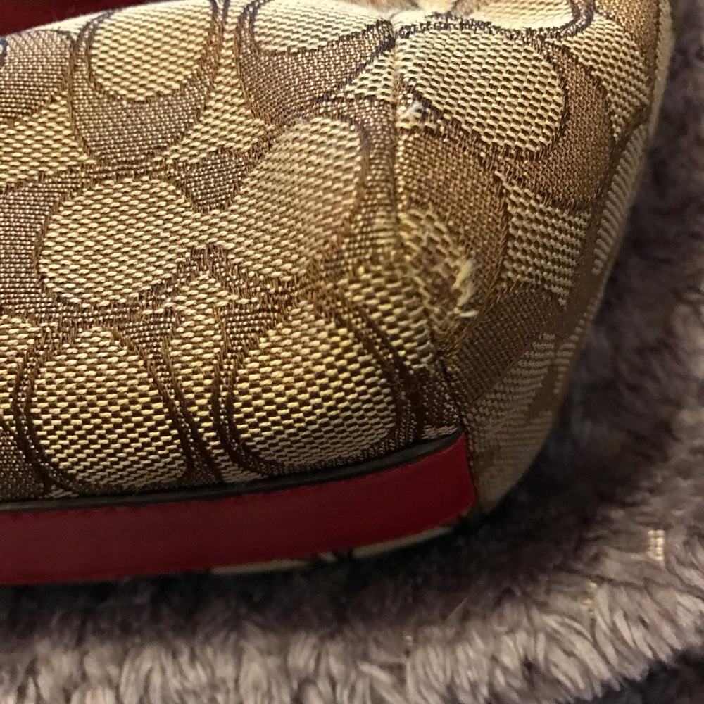 Coach Prairie Satchel Signature Khaki Jacquard VGC - Picture 4 of 8